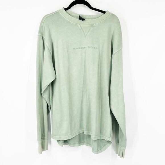 Outdoor Trading Co Mackinac Island Embroidered Green Pullover Sweatshirt - Picture 1 of 7